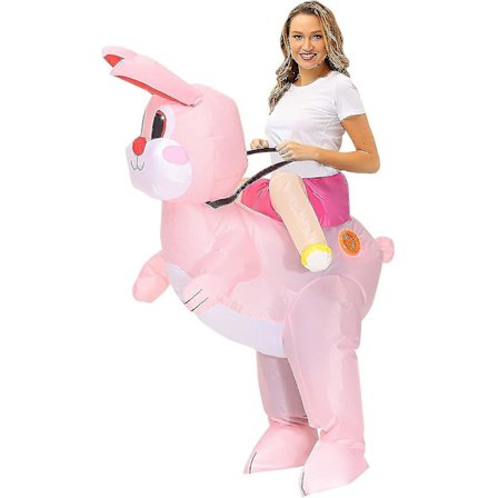Oppustelig Kanin Ridekostume Længde Dragt Festlig Oppustelig Legetøj Oppustelig