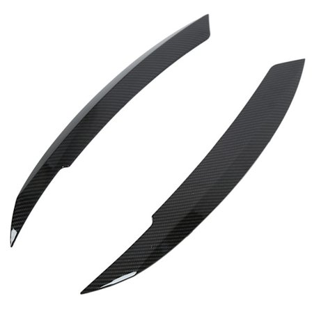 2 stk. karbonfiber-stil bilfrontlykt øyenbryn venstre høyre erstatning for MK6 Sagitar NCS 2010‐2018