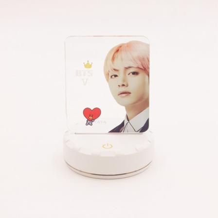 BTS Bangtan Boys LED Night Light Board 7 printet medlemsfoto gave til flicka Heminredning V