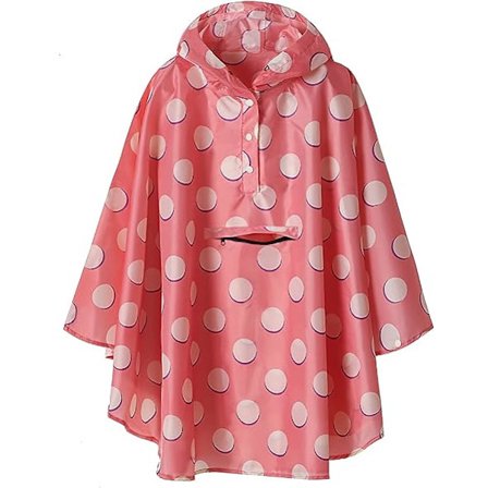 M Pink Lasten Kevyt Vedenpitävä Takki - Sadetakki Poncho J