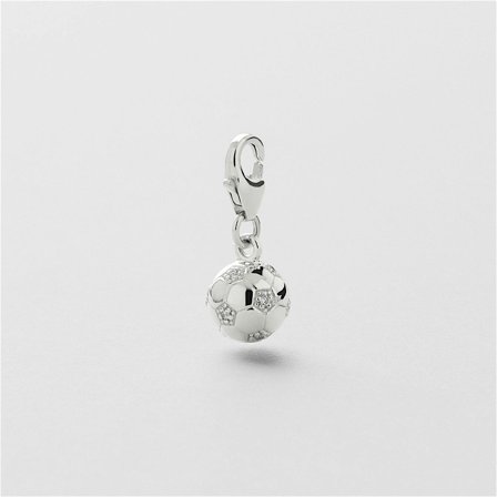 Football Charm - Sterling Silver - Safira