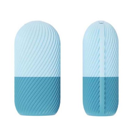 2-pak Silikone Ansigtsis Rulle - Dobbeltfarvet Drejende Tekstur Isform til Ansigtsmassage, Hurtig Nedkøling og Langvarig Kulde Blue