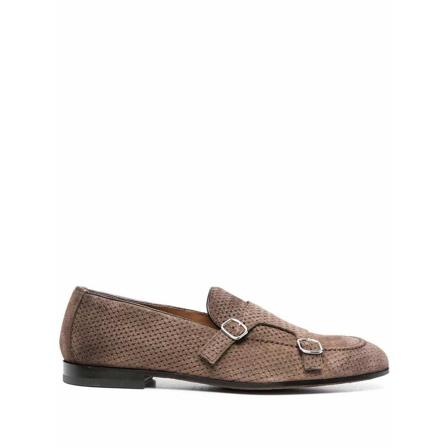 Doucal's, Double buckle moccasin Bruin, Heren, Maat:43 EU