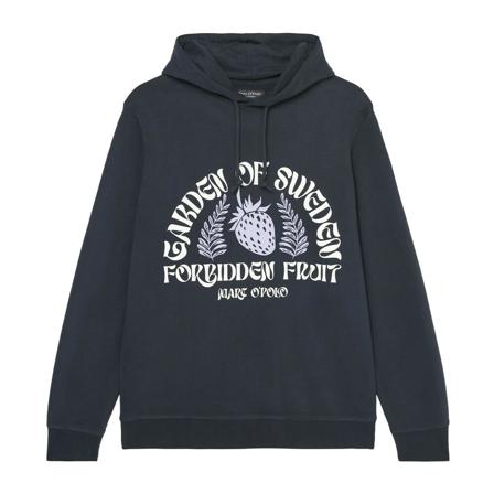 Marc O'Polo Hooded sweatshirt in a regular fit Blå, Herre Hættetrøjer