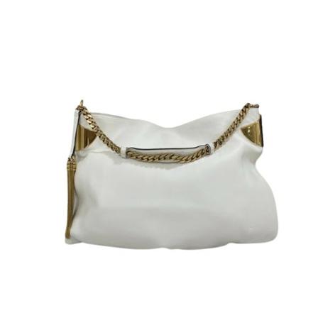 Gucci Vintage, Pre-Owned Leather Shoulder Bag Wit, Dames, Maat:ONE Size,leer