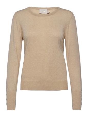 Nalakb Pullover Pullover Striktrøje Beige Karen By Simonsen