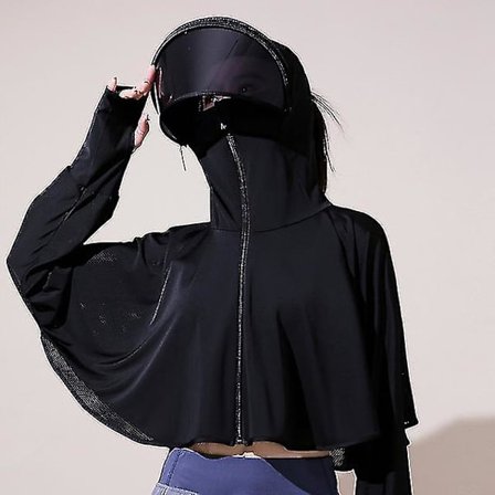 Sommarsolskyddskåpa Solskydd Huva Skugga Topp Anti Uv Issilke Sport Kylkläder