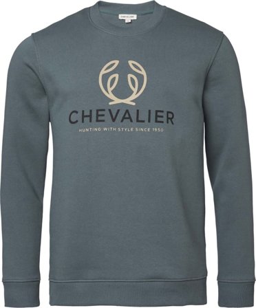 Chevalier Men ́s Chevalier Logo Sweatshirt Men long-sleeved sweaters Blue L