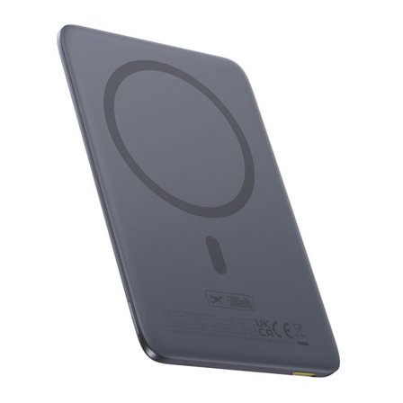 Baseus PicoGo AM41 5000 mAh 20W ultratynn MagSafe-strømbank med Baseus USB-C 60W 30 cm kabel - grå