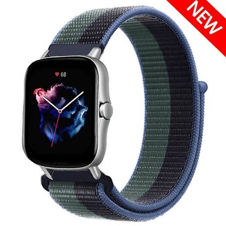 20 mm 22 mm watch för Amazfit Gts/2/2e/4/3/mini Gtr 4/2/3/ pro 47 mm Stratos 3 nylon Pulseira Correa Amazfit bipsband