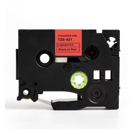 Tape 9mm TZe-421 Svart på Röd - Lyreco - Kontorsmaskiner - Märkmaskiner och tape - Tape - Brother TZ