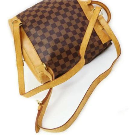 Louis Vuitton Vintage Pre-owned Canvas louis-vuitton-Tass , Bruin , unisex , Maat: ONE Size Vintage Tassen