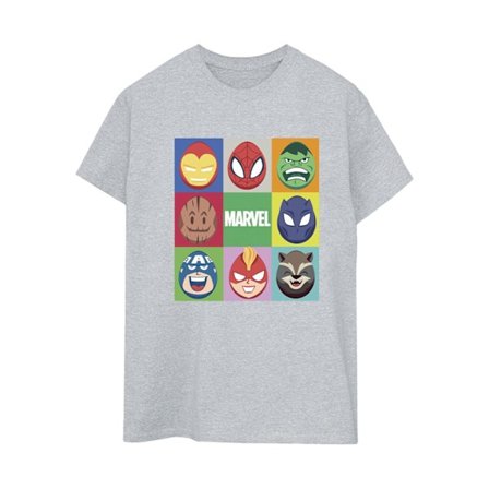 Marvel Dam/Kvinnor Påskägg Bomull Boyfriend T-Shirt 3XL S