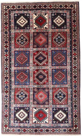 Tapis Yalameh 144X245 Rose Foncé/Rouge (Laine, Perse)
