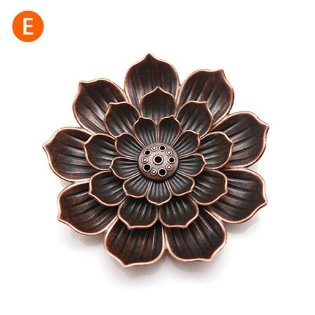 Legering Røgelse Brænder Stick Holder Buddhisme Lotus Line Røgelse