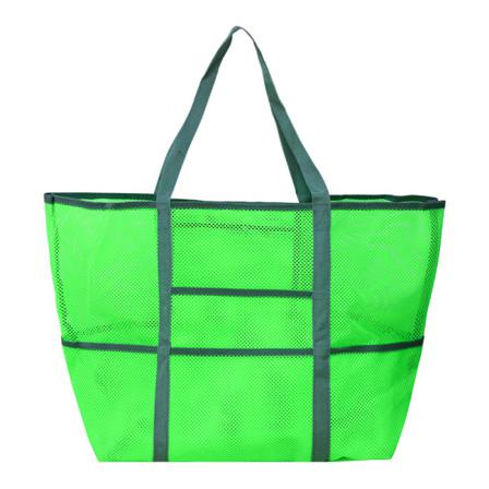 Sommar Simstrandväska Mesh Förvaringsväska Sport Resväska Green