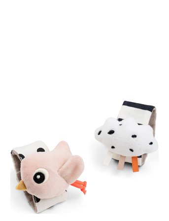 Done by Deer Håndledsranglesæt 2 Stk. Happy Clouds Pudder - Multi/patterned - ONE SIZE