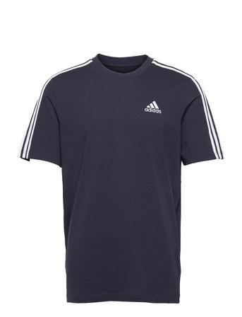 Essentials 3-Stripes T-Shirt T-shirts Short-sleeved Svart Adidas Performance