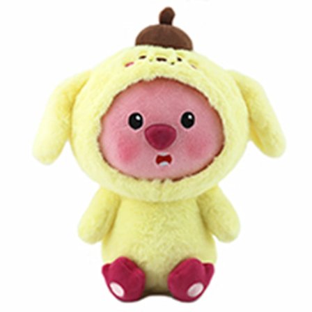 Kreativ cross-dressing bæver stuepige sød kanel hund plys dukke pige hjerte dukke legetøj gave