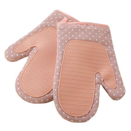 Kraftig Silikone Grydelap Anti-Skold Skridsikker Køkken Grydelapper, til Hverdagsmadlavning