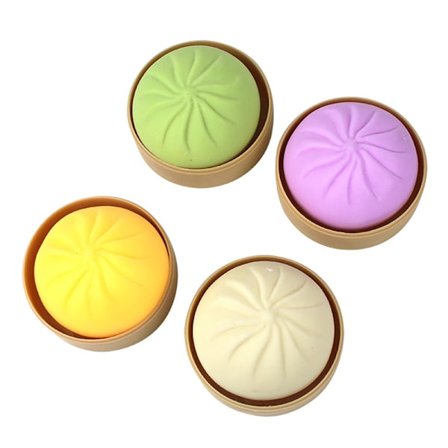 Stressballer - 4-pak store dampet boller, firkantet