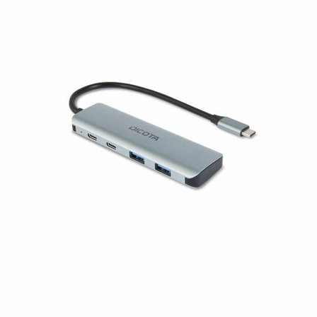 DICOTA hub - 10 Gbps, 4-in-1 USB C, highspeed - 4 porter