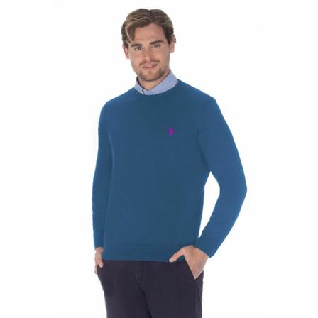 U.s. Polo Assn. - Stickade Tröjor - Blå - Herr - Storlek: 4xl, Herr, Storlek: 4XL