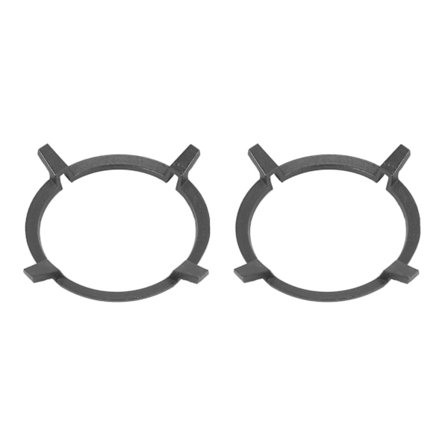 2-pack Svart Wokhållare Gjutjärns Wokstödshållare Brännare Gasspis Spis Kök