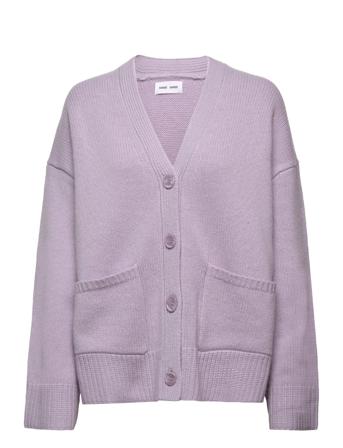 Keik Cardigan 11250 Strikket Trøje Cardigan Lilla Samsøe Samsøe