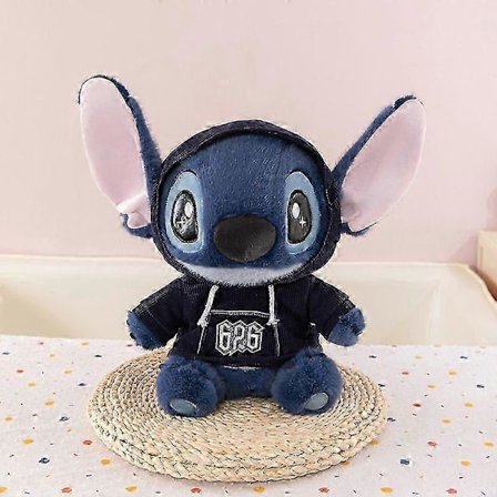 Stitch plyslegetøj i overalls, sweatshirt Stitch dukke, børnegave - 30 cm - A