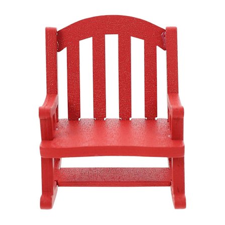 Puuinen Pienoiskoossa Oleva Tuoli Eurooppalainen Keinutuoli Malli Mini Talotarvike[YJD]