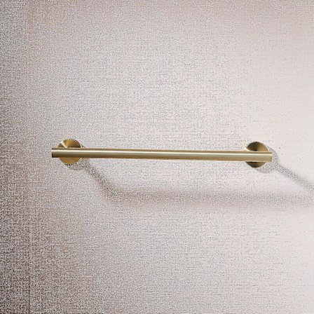 Håndklædeholder til badeværelse, bruser, håndklædeophæng, 304 rustfrit stål, rustfri vægmontering, messing, længde 40 cm