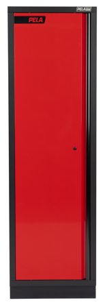 PELA 546480 Verktøyskap 600x458x2000 mm Rød/Svart, Garasjeinnredning & oppbevaring