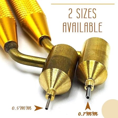 Fine Line Fluid Writer Maling Applikator Pen - Præcision Touch Up Maling Tip Messing Konstruktion (0,7 mm)