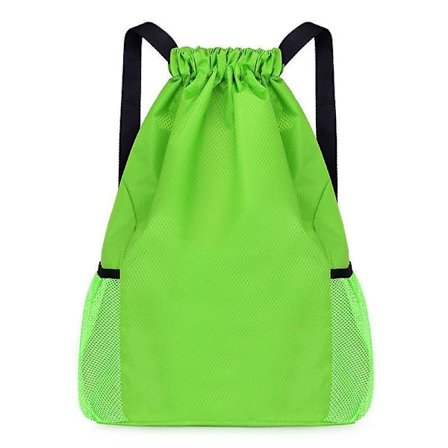 Ryggsekk med snøring for svømming, skole, idrett, studenter, vanntett sportsbag, gym, reiser, barn, voksne, fitness