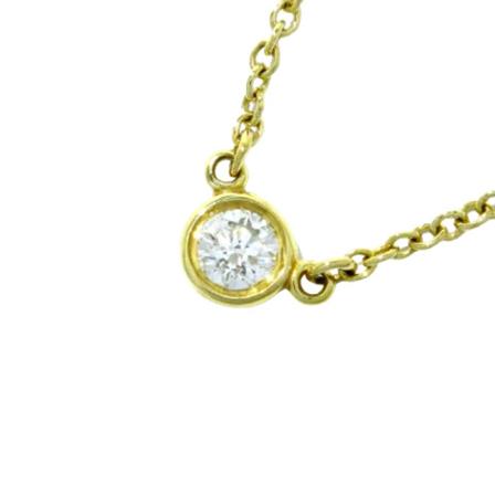 Tiffany & Co. Pre-owned Pre-owned Farvet Guld halskaeder Gul, Dame Vintage Smykker, Størrelse: ONE Size