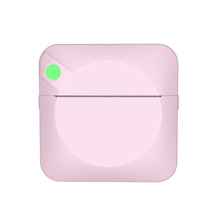 Bärbar Bluetooth-kompatibel fotoskrivarficka Mini klistermärke Termisk skrivare () C17 Rosa