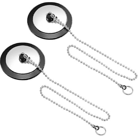 3 stk. Aftapningsprop med Metal Kuglekæde Badeværelsesaftapningsprop Badekarpropper Køkkenvask Udskiftningstilbehør