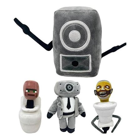 Skibidi Toalett Plyschleksak Rolig Toalett Man Plyschdocka Anime Projektor Ljud Man Docka Mjukleksak Barn Födelsedag Julklapp