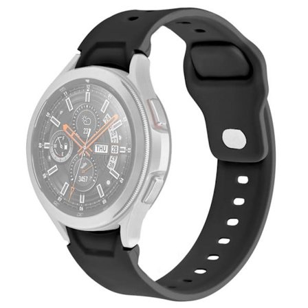Samsung Galaxy Watch 4 (44mm) / (40mm) silikoninen ranneke - Musta