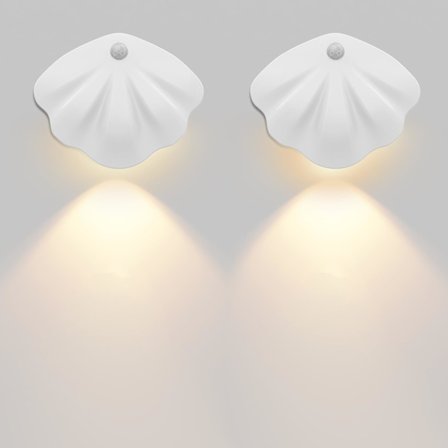 (2 stk) Oppladbar innendørs vegglampe med bevegelsessensor, trådløs