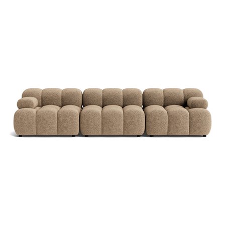 Puffy 3 personers sofa - Anthology Mørk Beige - 285x95x64 - Sofa, 3 personers sofa