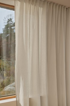 Jotex - Gardin Linblanding 1-lengde Ekstra Bred Linbeige - MILLY - Kjøp Multifunksjonsgardiner hos Jotex