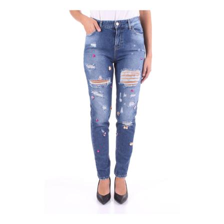 Blugirl, Slim-fit Jeans Blauw, Dames, Maat:W29