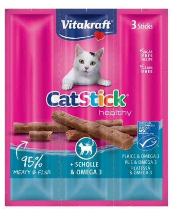 Vitakraft CatStick Gusto Platessa/Omega 3 Snack Gatti Adulti