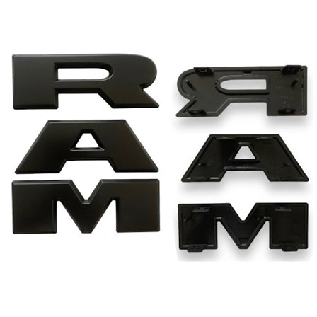 Nyt RAM grill-logo til Dodge RAM 1500 grill-logo Ram pickup sticker ABS modifikation