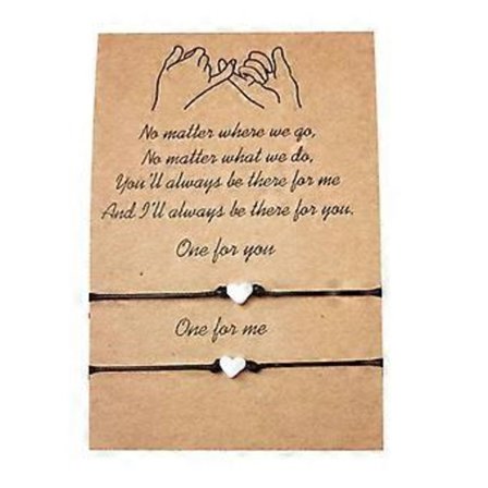 Armbånd Hjerte Matchende Par Venskabsarmbånd Mor Datter Bedste Ven Gave til Kvinder Piger