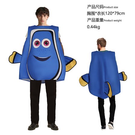 Halloween Hitta Nemo 5 Clownfish-dräkt Nemo Komposit Svamp fantasy rollspel Dolly[GKS]