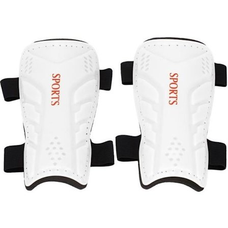 (Hvit) Fotballleggbeskyttere - VINGVO - Barn - Hvit - Støtsikker - Elastisk