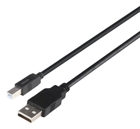 Deltaco USB-kabel - USB til USB-type B - 3 m